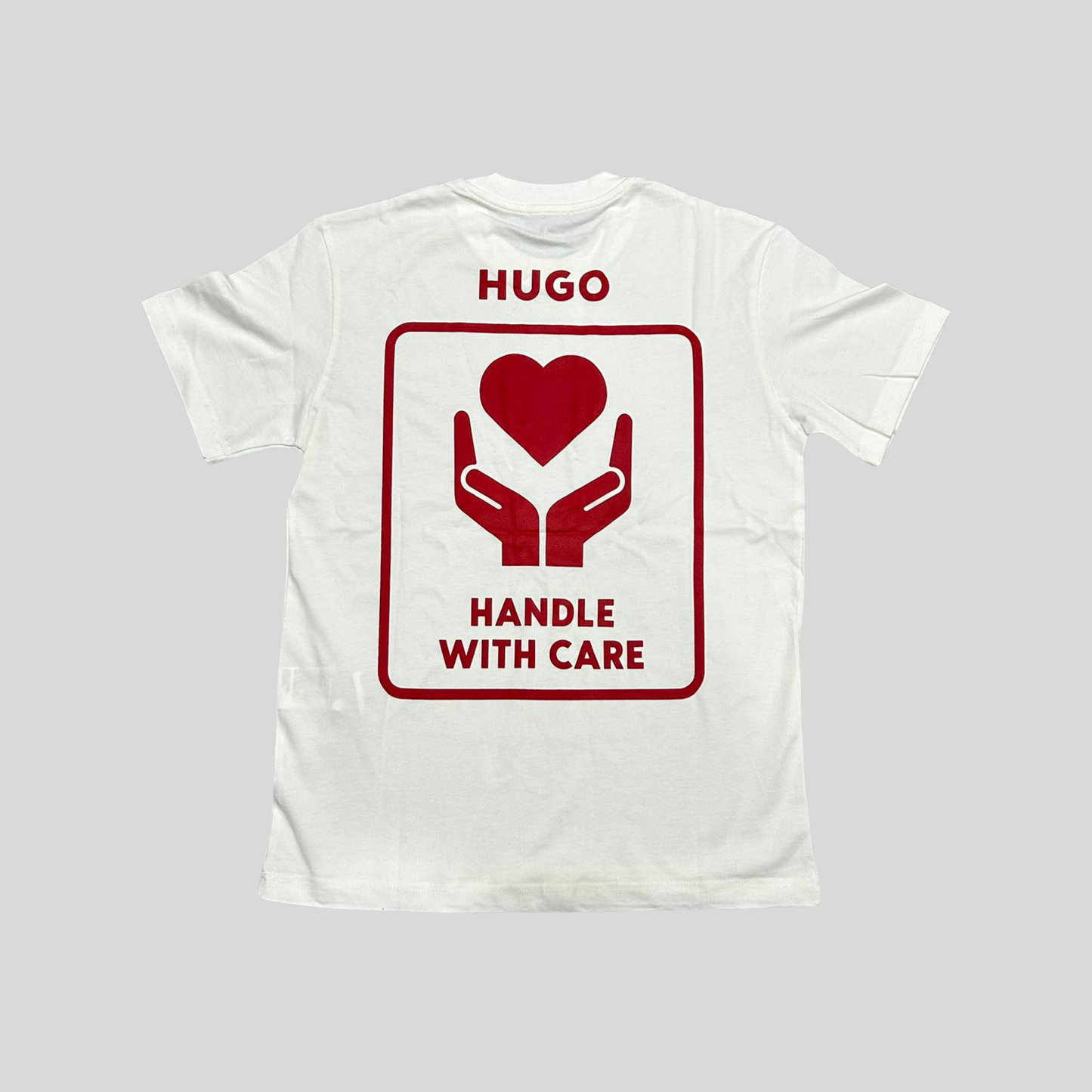 Hugo Boss Beyaz Sırt Detaylı T-Shirt